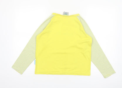 David Luke Brownies Long Sleeve Yellow Striped T-Shirt Girls 4-5 Years
