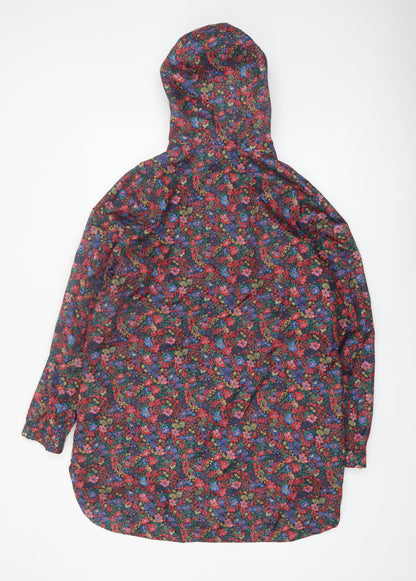 Joules Women’s Multicoloured Floral Waterproof Rain Coat Size 14