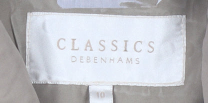 Debenhams Classics Women’s Beige Mid-Length Rain Coat Size 10
