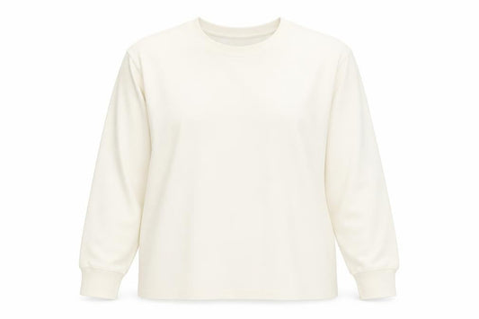 Uniqlo Women Ivory Long Sleeve Basic Stretch T-Shirt Size 2XL
