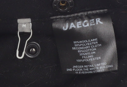 Jaeger Men's Blue Wool Blend Padded Waistcoat Size M