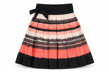 H&M Women’s Multicoloured Pleated Knee Length Skirt Size 4