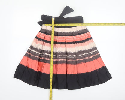 H&M Women’s Multicoloured Pleated Knee Length Skirt Size 4