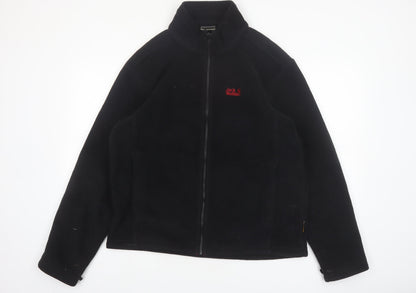 Jack Wolfskin Mens Black L Fleece Full Zip Outdoor Jacket