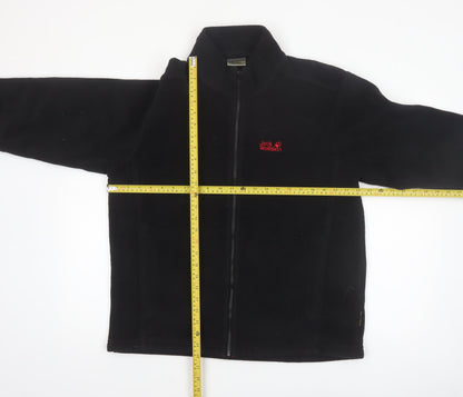 Jack Wolfskin Mens Black L Fleece Full Zip Outdoor Jacket