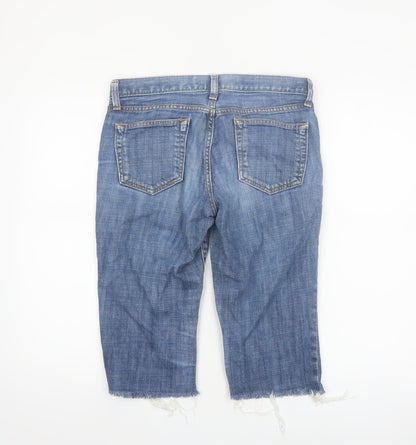 Gap Women’s Blue Denim Cut-Off Shorts Size 8 Regular Stretch