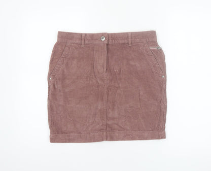 Next Women’s Brown Corduroy Short Skirt Size 8 Casual Cotton