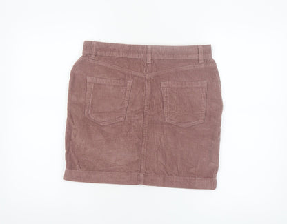 Next Women’s Brown Corduroy Short Skirt Size 8 Casual Cotton