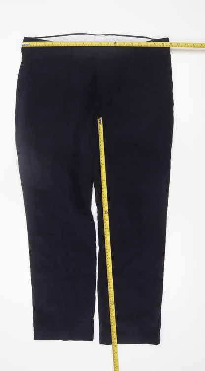 James Pringle Men's Navy Corduroy Trousers 38W 29L Classic Fit