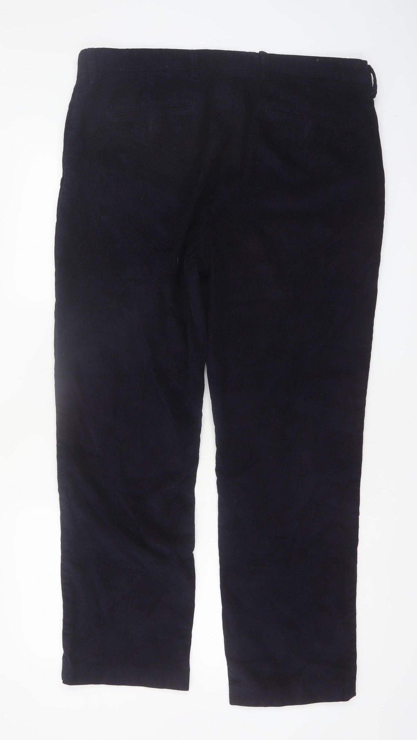 James Pringle Men's Navy Corduroy Trousers 38W 29L Classic Fit