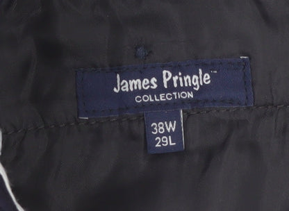 James Pringle Men's Navy Corduroy Trousers 38W 29L Classic Fit