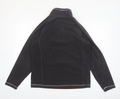Craghoppers Men’s Red Black Fleece 1/4 Zip Pullover Sweatshirt L