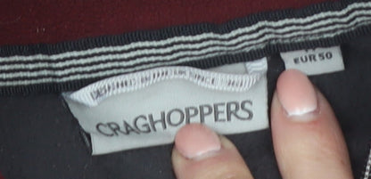 Craghoppers Men’s Red Black Fleece 1/4 Zip Pullover Sweatshirt L