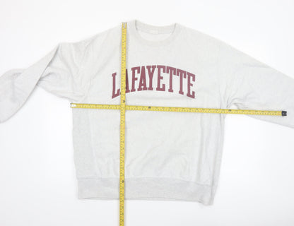Champion Men's Grey Lafayette Reverse Weave Pullover Sweatshirt Large
