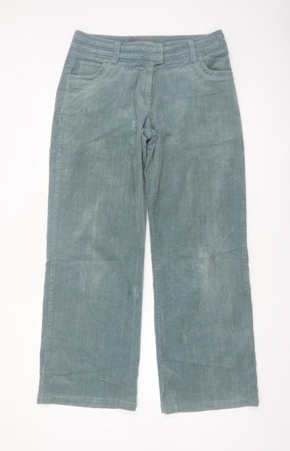 Mistral Women's Green Corduroy Chino Trousers Size 12