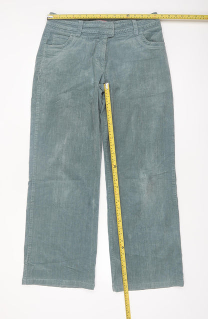 Mistral Women's Green Corduroy Chino Trousers Size 12