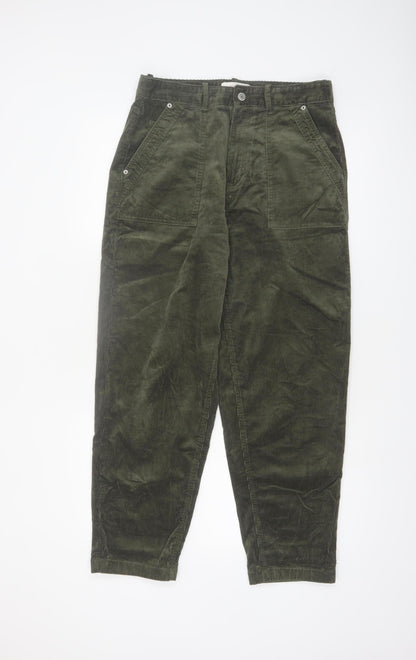 Marks and Spencer Women’s Green Corduroy Chino Trousers Size 12