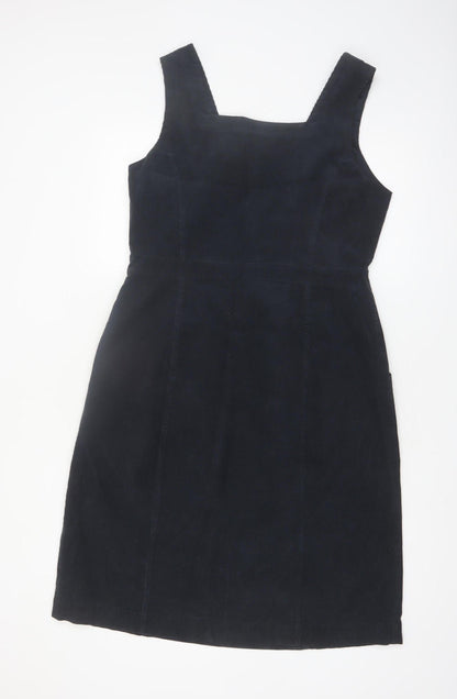 Seasalt Cornwall Women Black Cotton Pinafore Dress UK14
