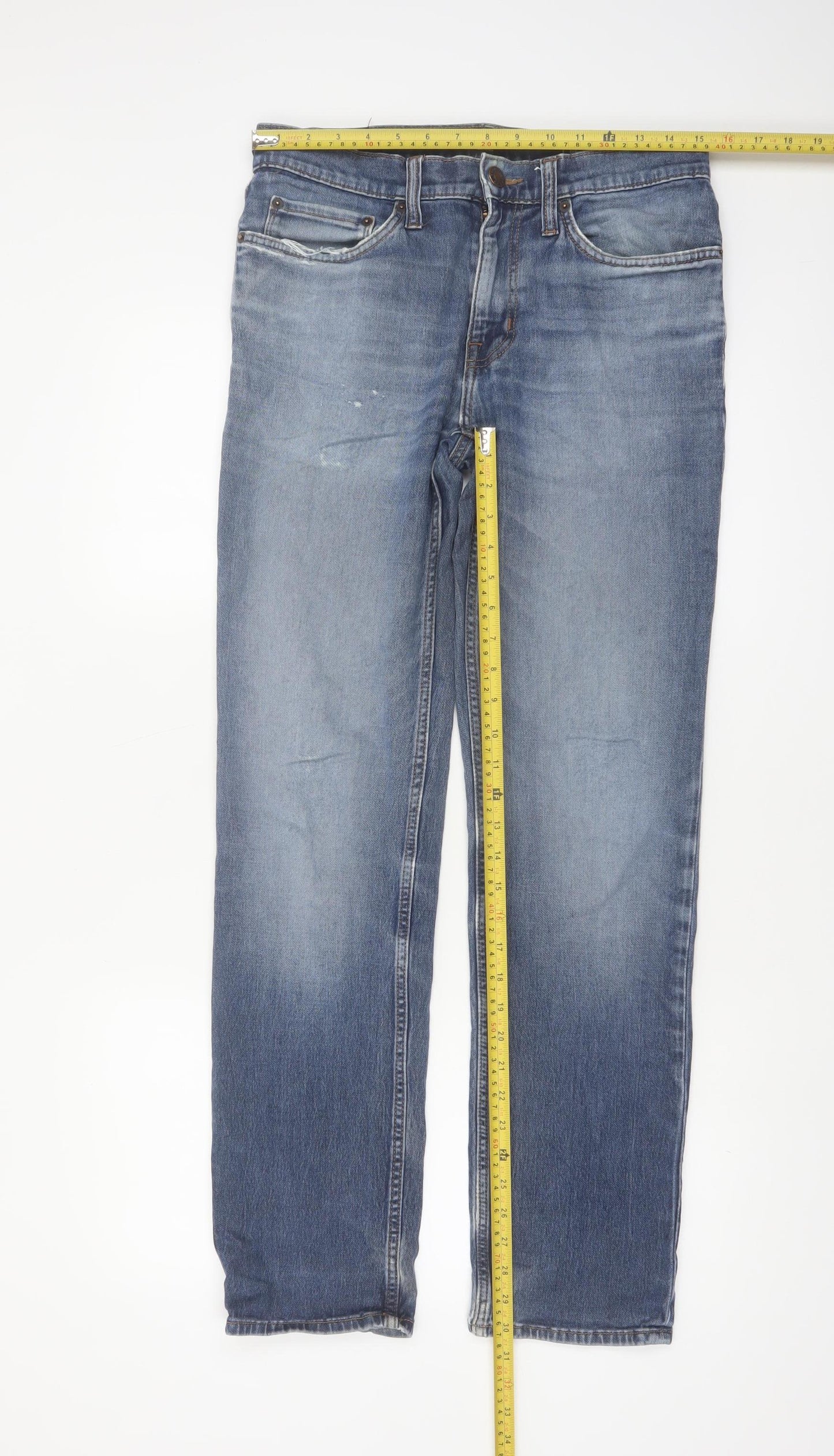 Goodfellow & Co Men's Blue Straight Leg Regular Fit Jeans 30W 32L