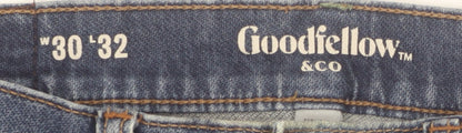 Goodfellow & Co Men's Blue Straight Leg Regular Fit Jeans 30W 32L