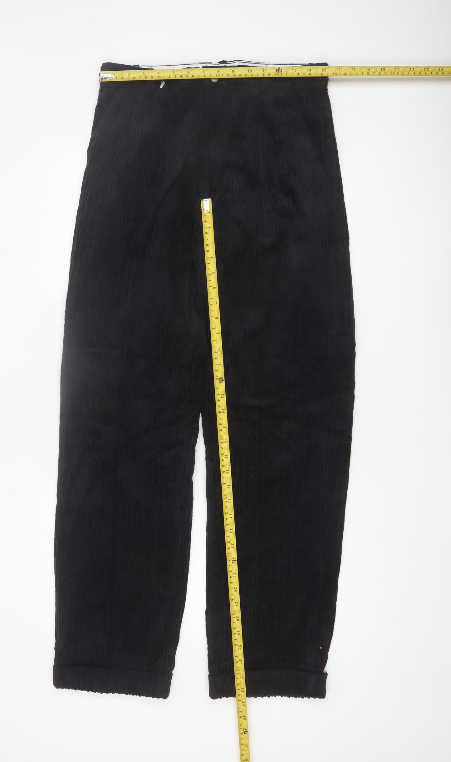 Club Montana Men's Black Corduroy Trousers Size 32/33