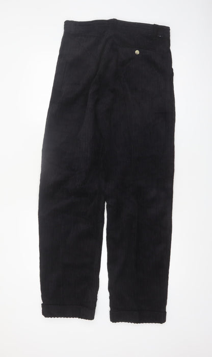 Club Montana Men's Black Corduroy Trousers Size 32/33