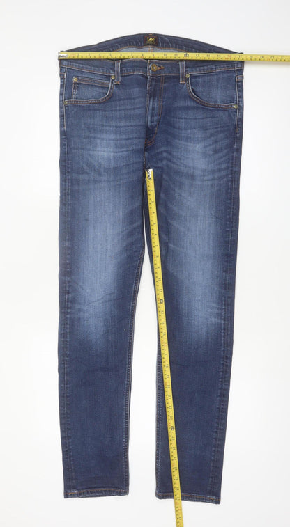 Lee Men's Blue Luke Slim Fit Denim Jeans W34 L32