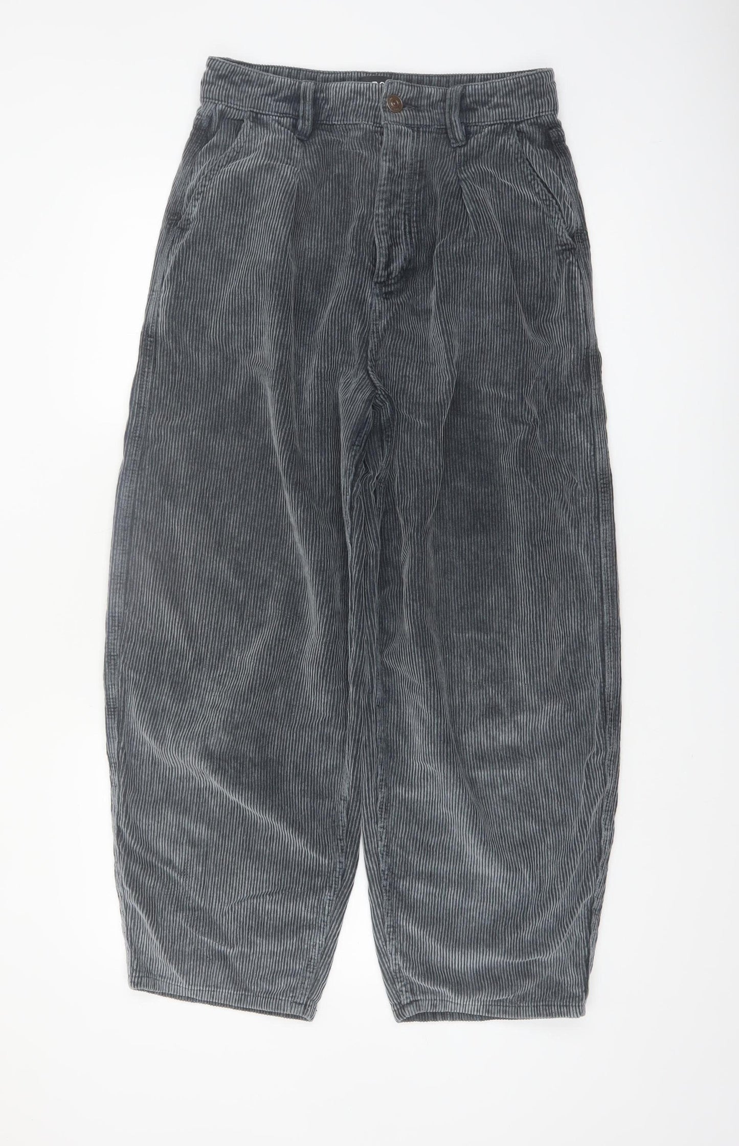 BDG Urban Outfitters Womens Grey Corduroy Erin Cocoon Trousers Size 10