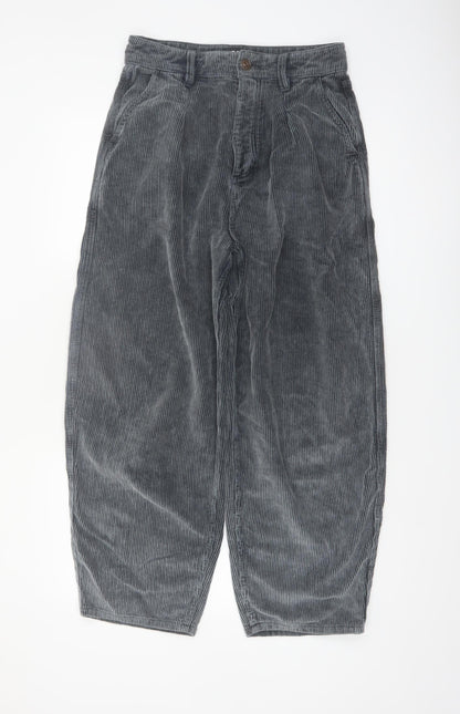 BDG Urban Outfitters Womens Grey Corduroy Erin Cocoon Trousers Size 10