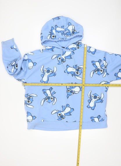 Disney Stitch Blue Hoodie XL Primark Cares Women’s Pullover Sweatshirt