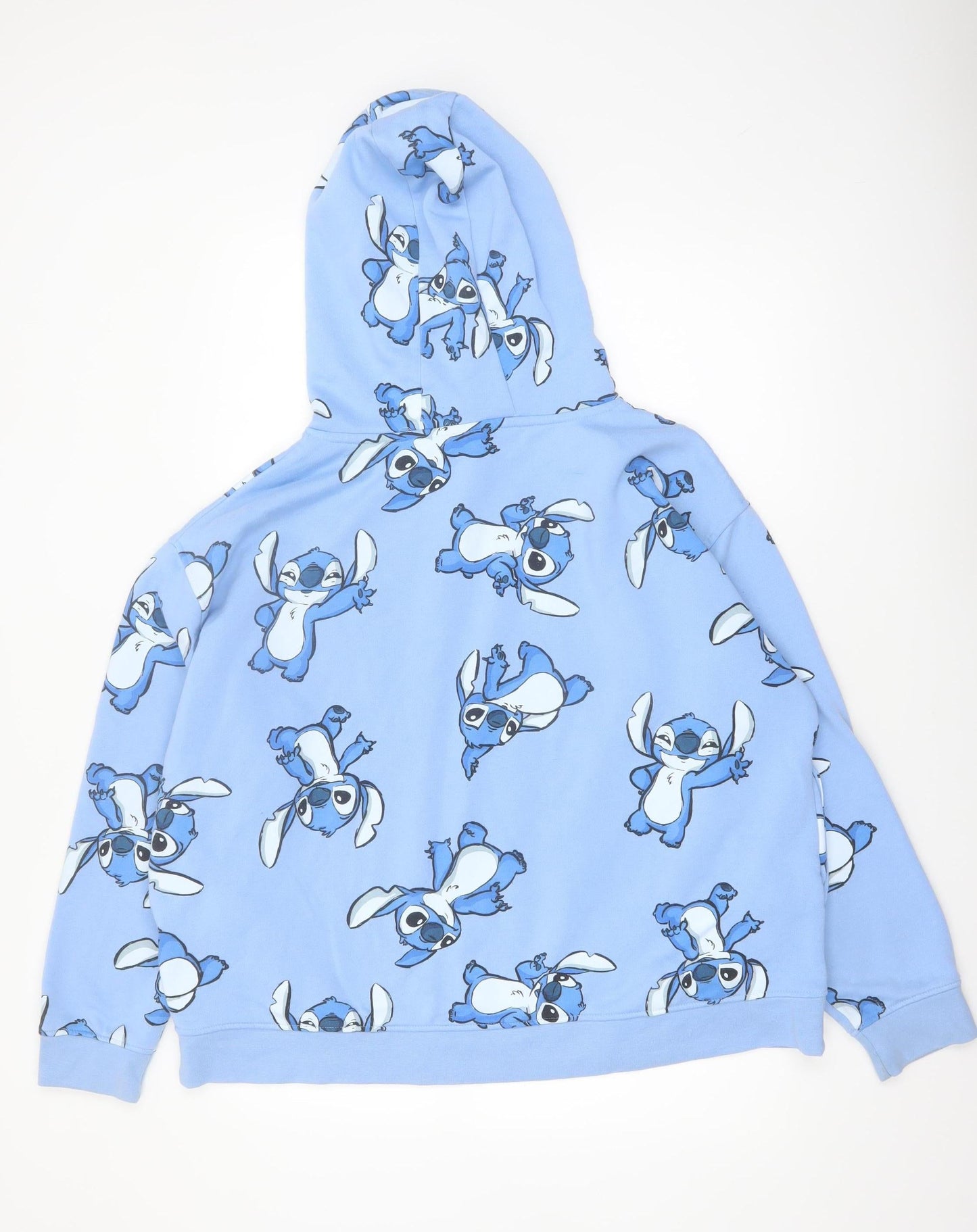 Disney Stitch Blue Hoodie XL Primark Cares Women’s Pullover Sweatshirt