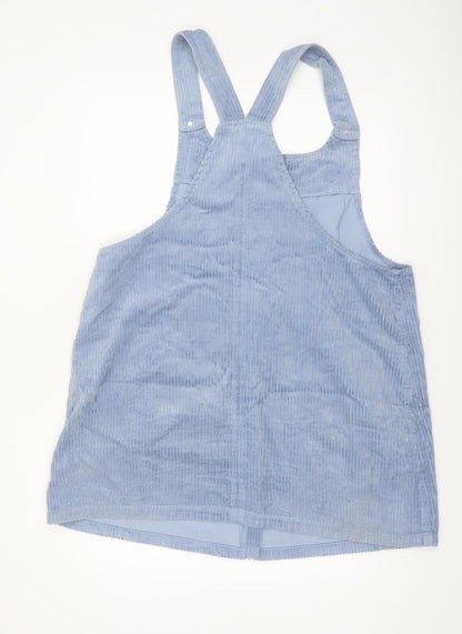 New Look Women’s Blue Corduroy Pinafore Dress UK 18