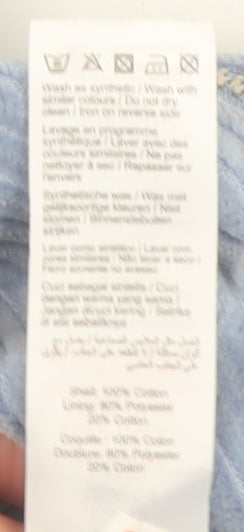 New Look Women’s Blue Corduroy Pinafore Dress UK 18