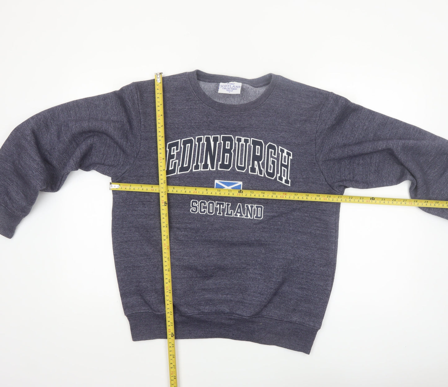 Scotland Collections Women's Grey Edinburgh Sweatshirt Small Cotton Blend