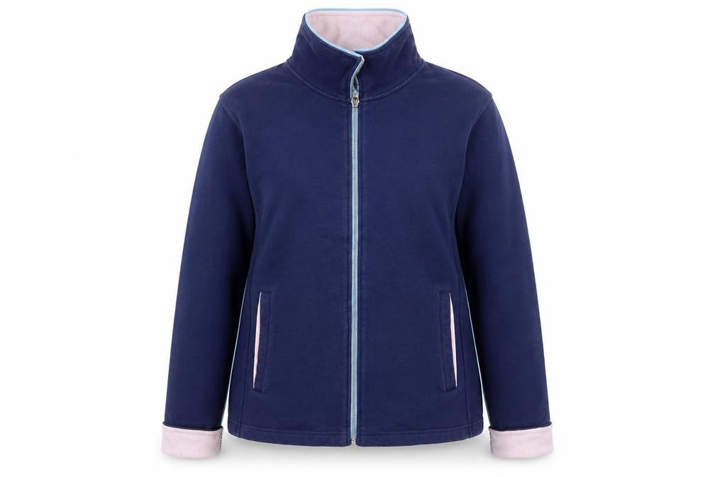 Womens UK Size 16 Crew Blue Basic Jacket