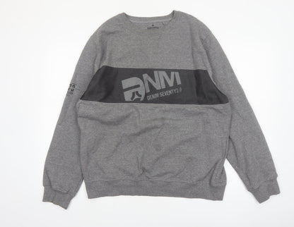 Denim Seventy3 Men’s Grey XL Pullover Graphic Sweatshirt