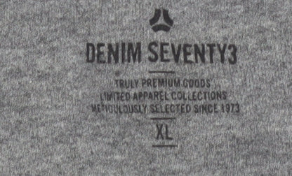 Denim Seventy3 Men’s Grey XL Pullover Graphic Sweatshirt