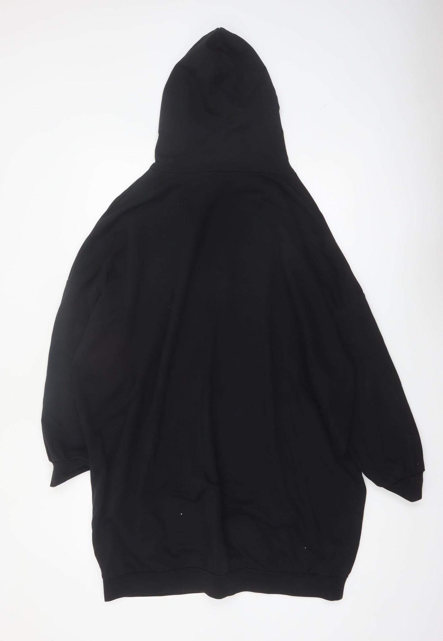 ASOS Design Women's Black Cotton Pullover Hoodie Size 14
