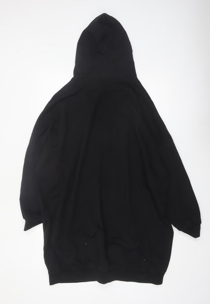 ASOS Design Women's Black Cotton Pullover Hoodie Size 14