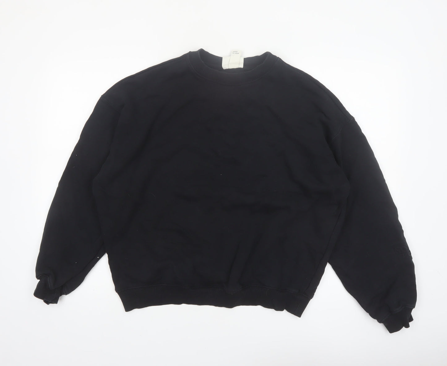 H&M Move Black Cotton Crew Neck Pullover Sweatshirt Women's M