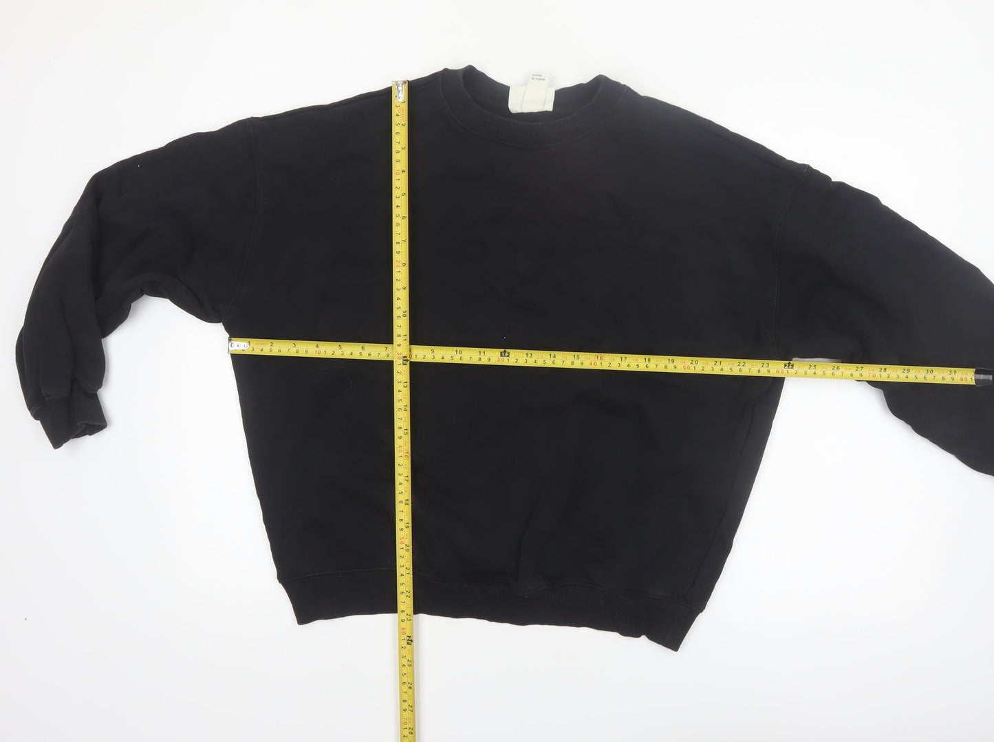 H&M Move Black Cotton Crew Neck Pullover Sweatshirt Women's M