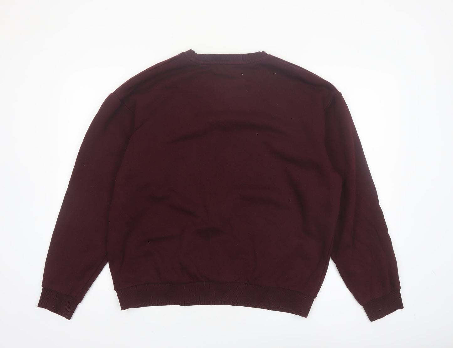 Jack & Jones Men's Red Fleece Crew Neck Sweatshirt Size L