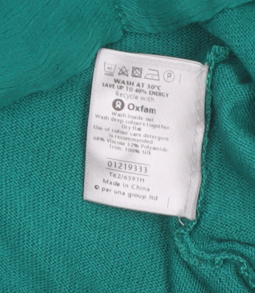 Marks and Spencer Women’s Green Size 12 V-Neck Cardigan