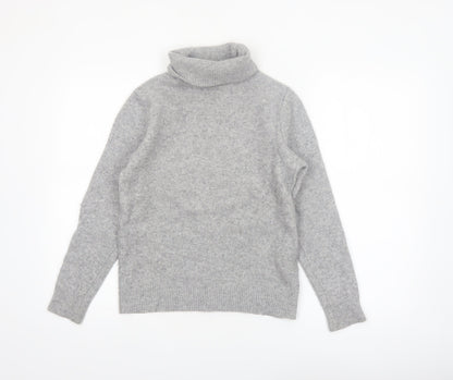 Uniqlo Women’s Grey Roll Neck Wool Jumper Size S