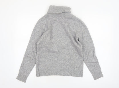 Uniqlo Women’s Grey Roll Neck Wool Jumper Size S