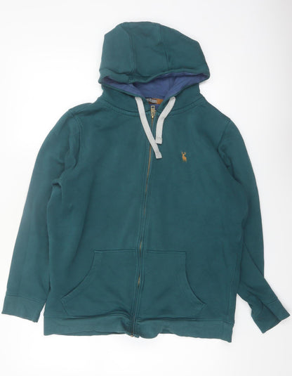 PG Field Men's Green Full Zip Hoodie M Regular Fit
