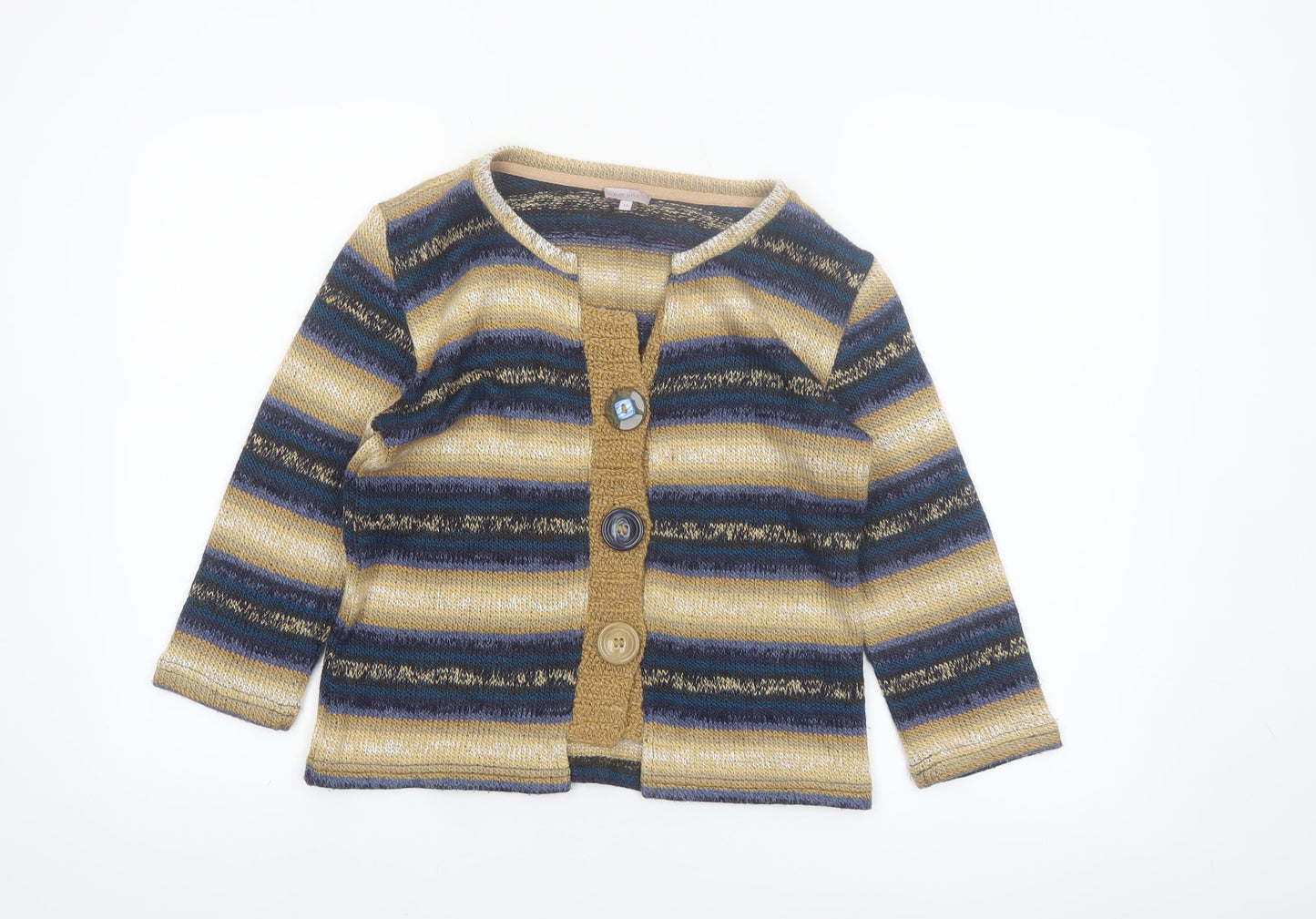 Marks and Spencer Per Una Women’s Multicoloured Size 14 Striped Knit Cardigan