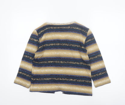 Marks and Spencer Per Una Women’s Multicoloured Size 14 Striped Knit Cardigan
