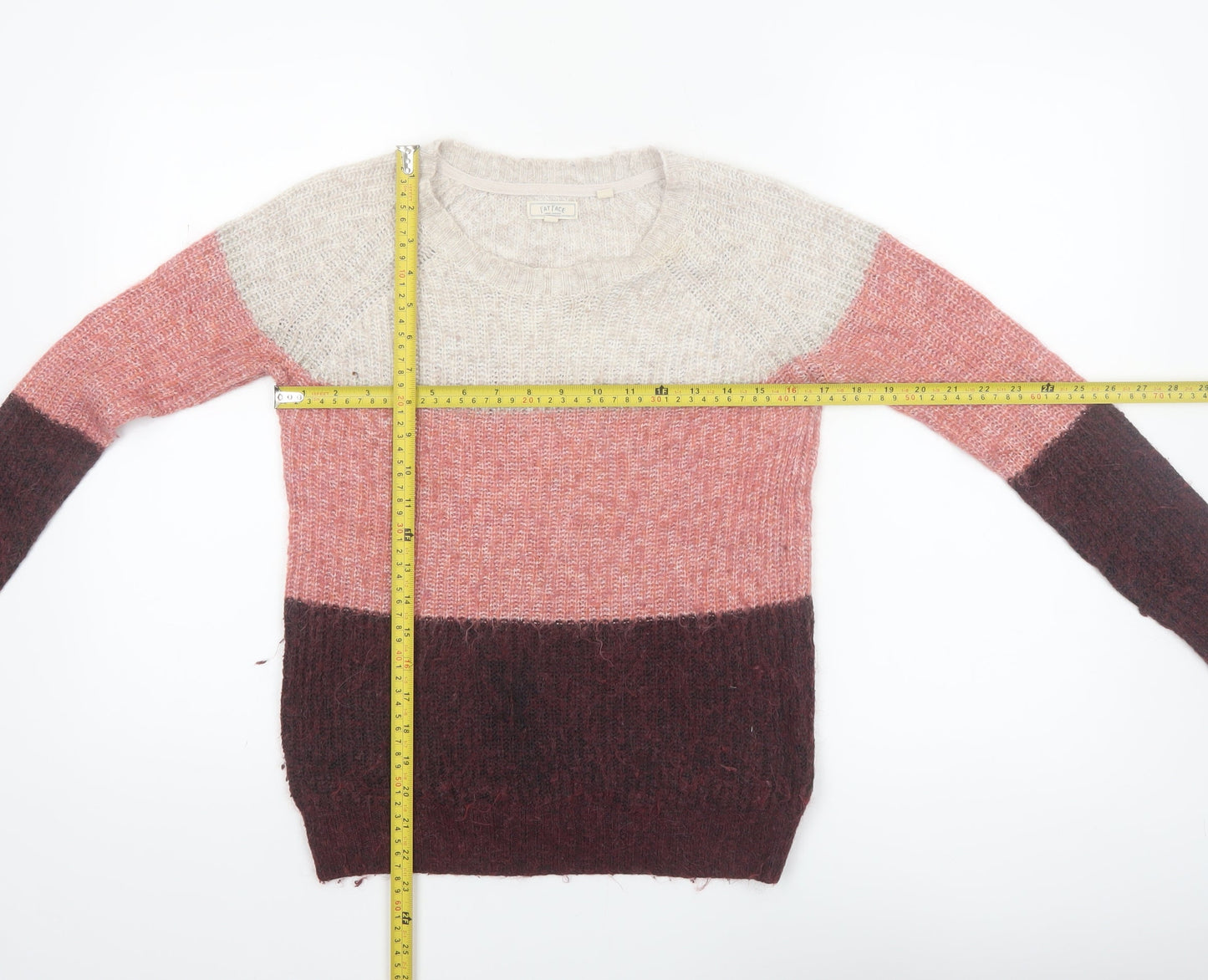 Fat Face Womens Multicoloured Knit Pullover Jumper Size 8