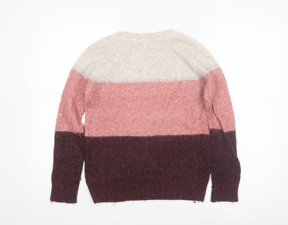 Fat Face Womens Multicoloured Knit Pullover Jumper Size 8